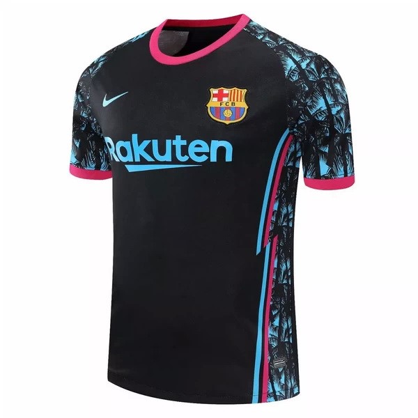 Camiseta de Entrenamiento Barcelona 2020 2021 Negro Rosa